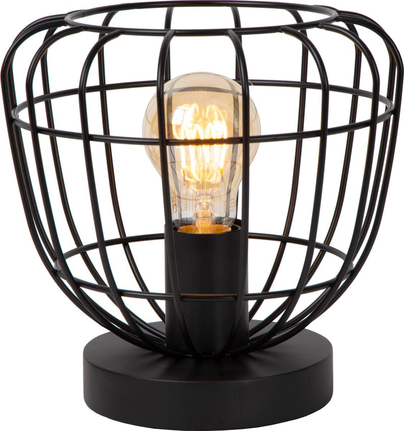 Lucide Filox - Tischlampe - ø 20 cm - 1xe27 - schwarz