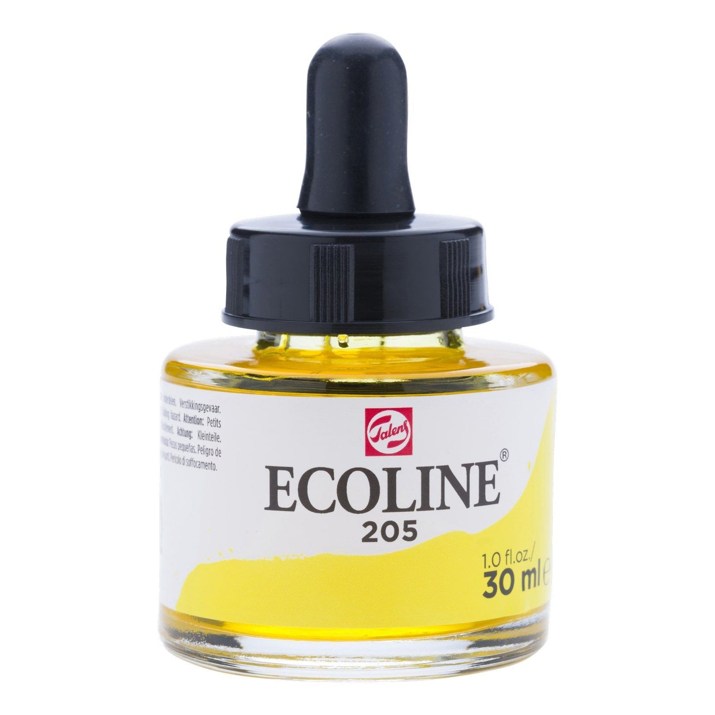 Ecoline • flüssiges Aquarell, Flasche 30 ml, Zitronengelb (primär) 205