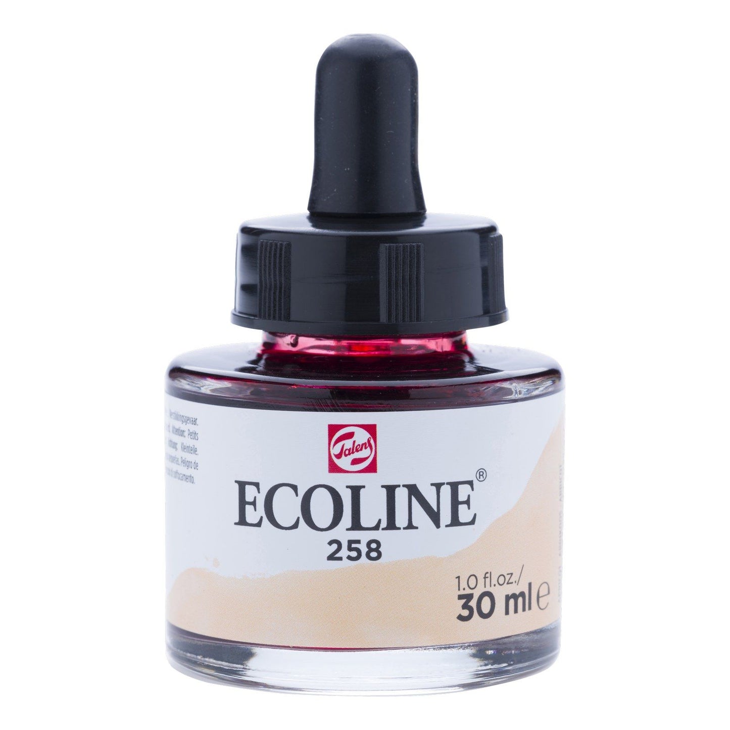 Ecoline • flüssiges Aquarell, Flasche 30 ml, Aprikose 258