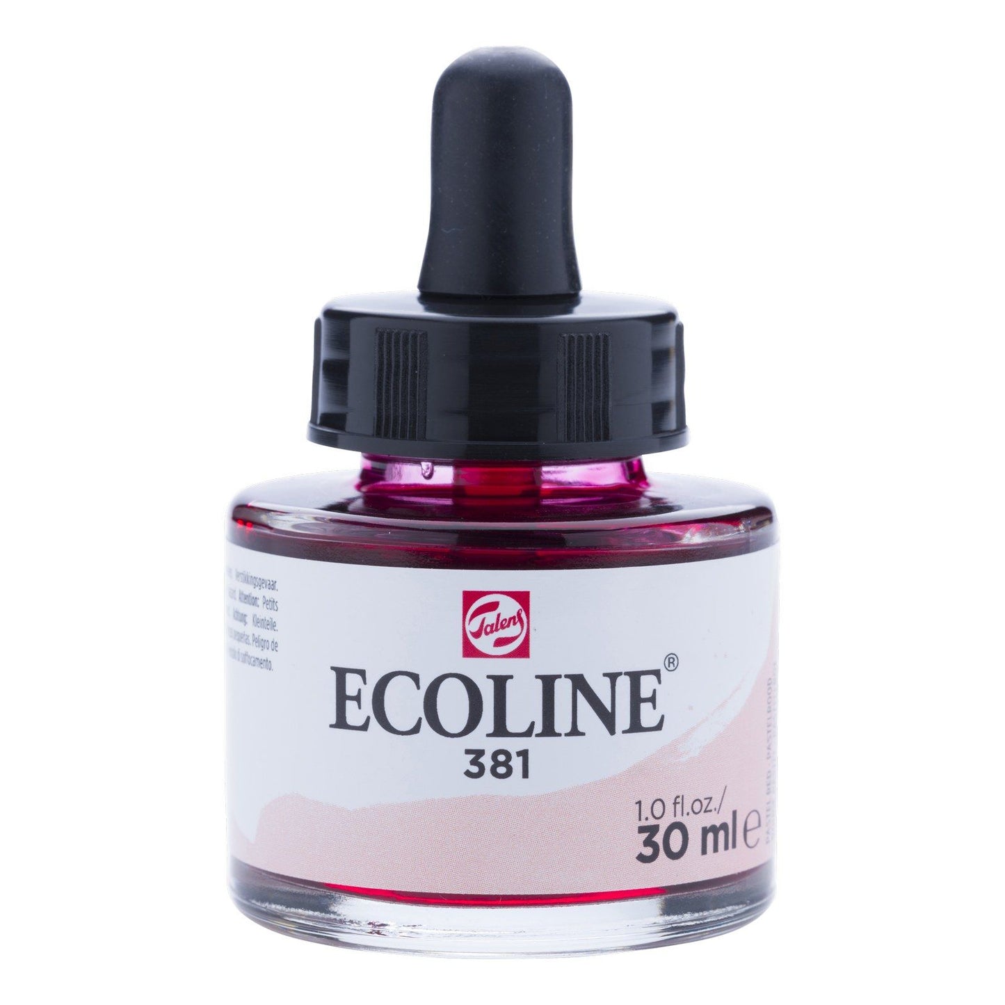 Ecoline • flüssiges Aquarell, Flasche 30 ml, Pastellrot 381