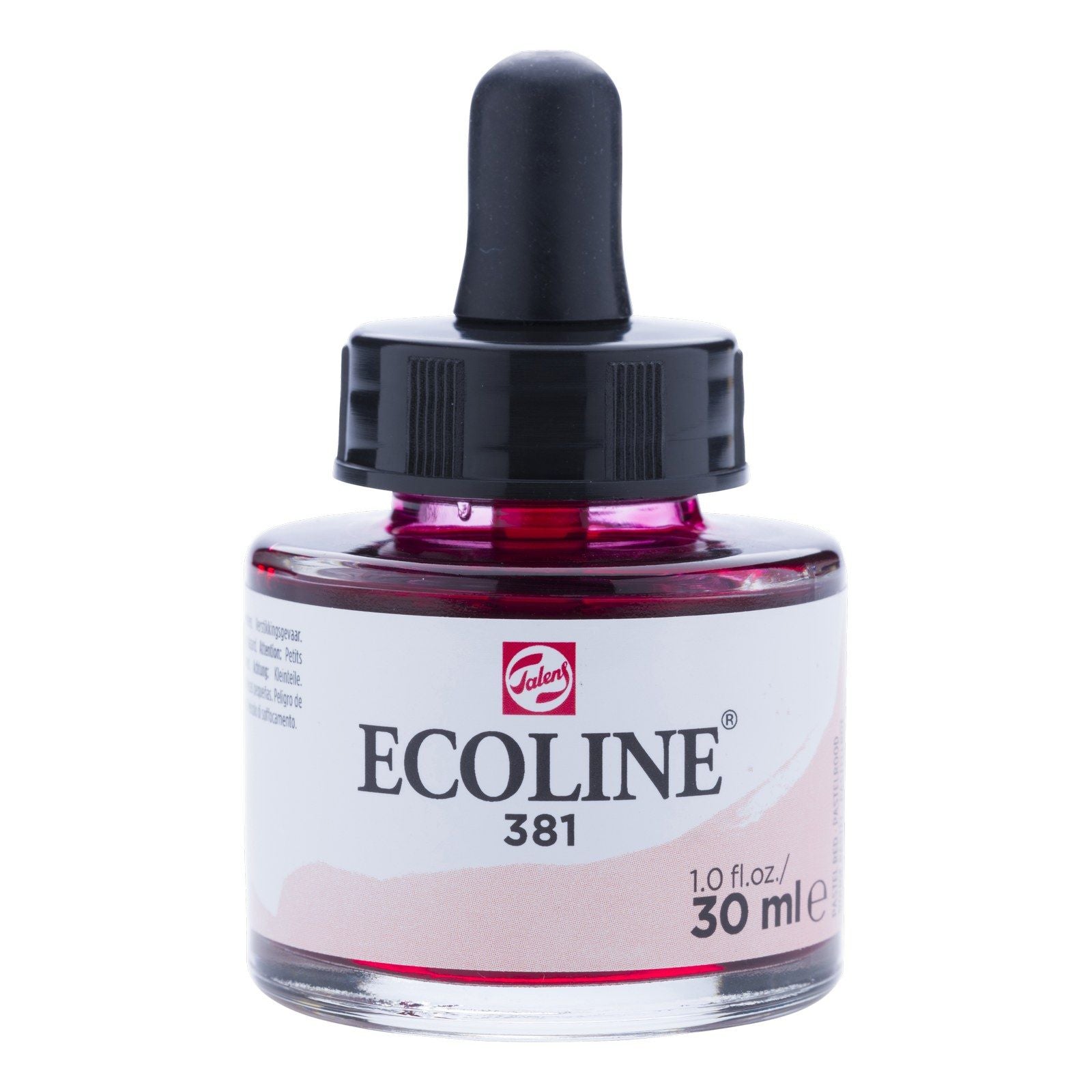 Ecoline • flüssiges Aquarell, Flasche 30 ml, Pastellrot 381
