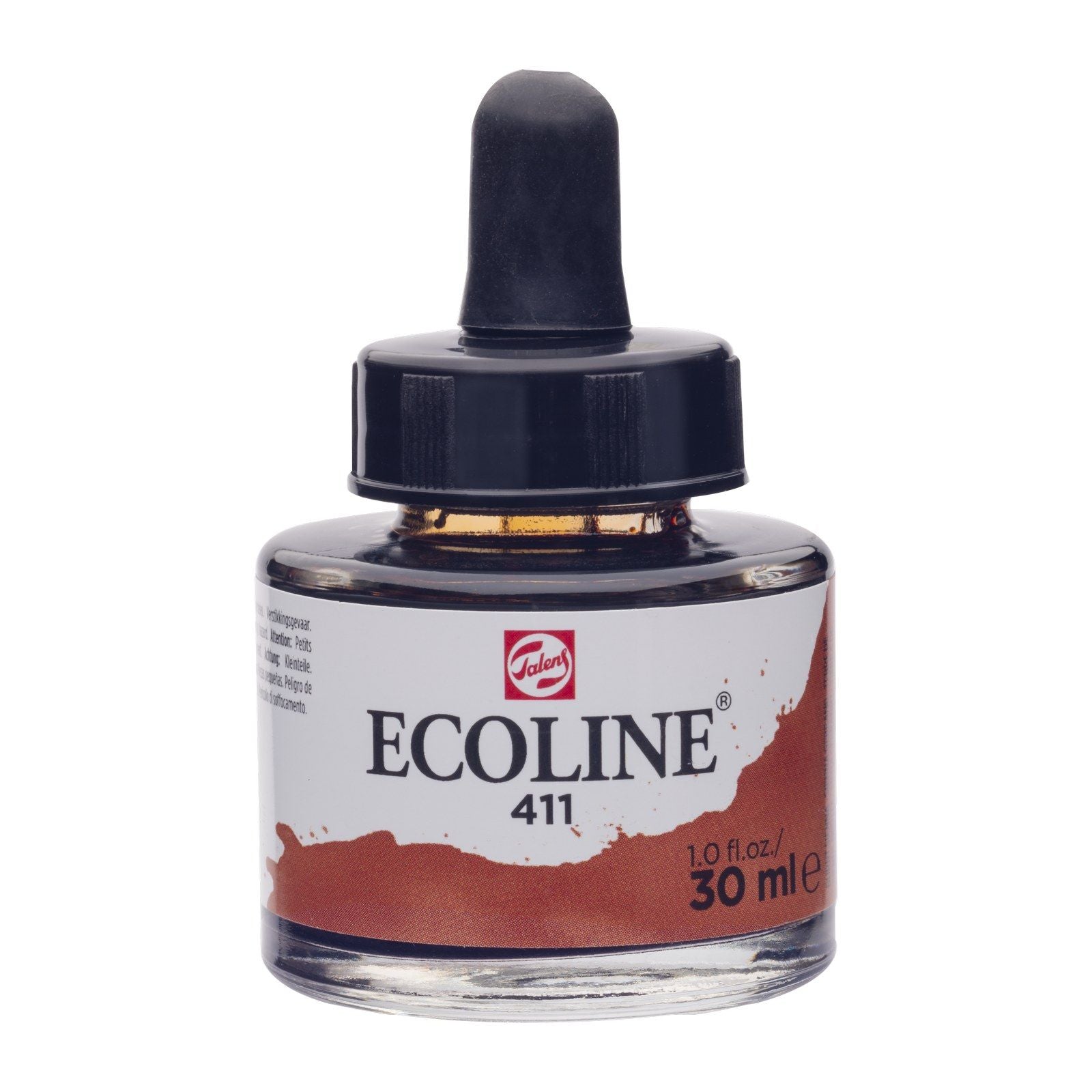 Ecoline • Flüssige Aquarellflasche 30 ml, gebrannte Siena 411