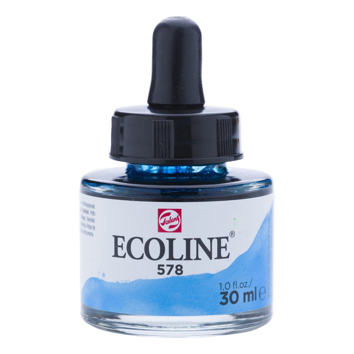Ecoline • flüssige Aquarellflasche 30 ml Himmelblau (Cyan) 578