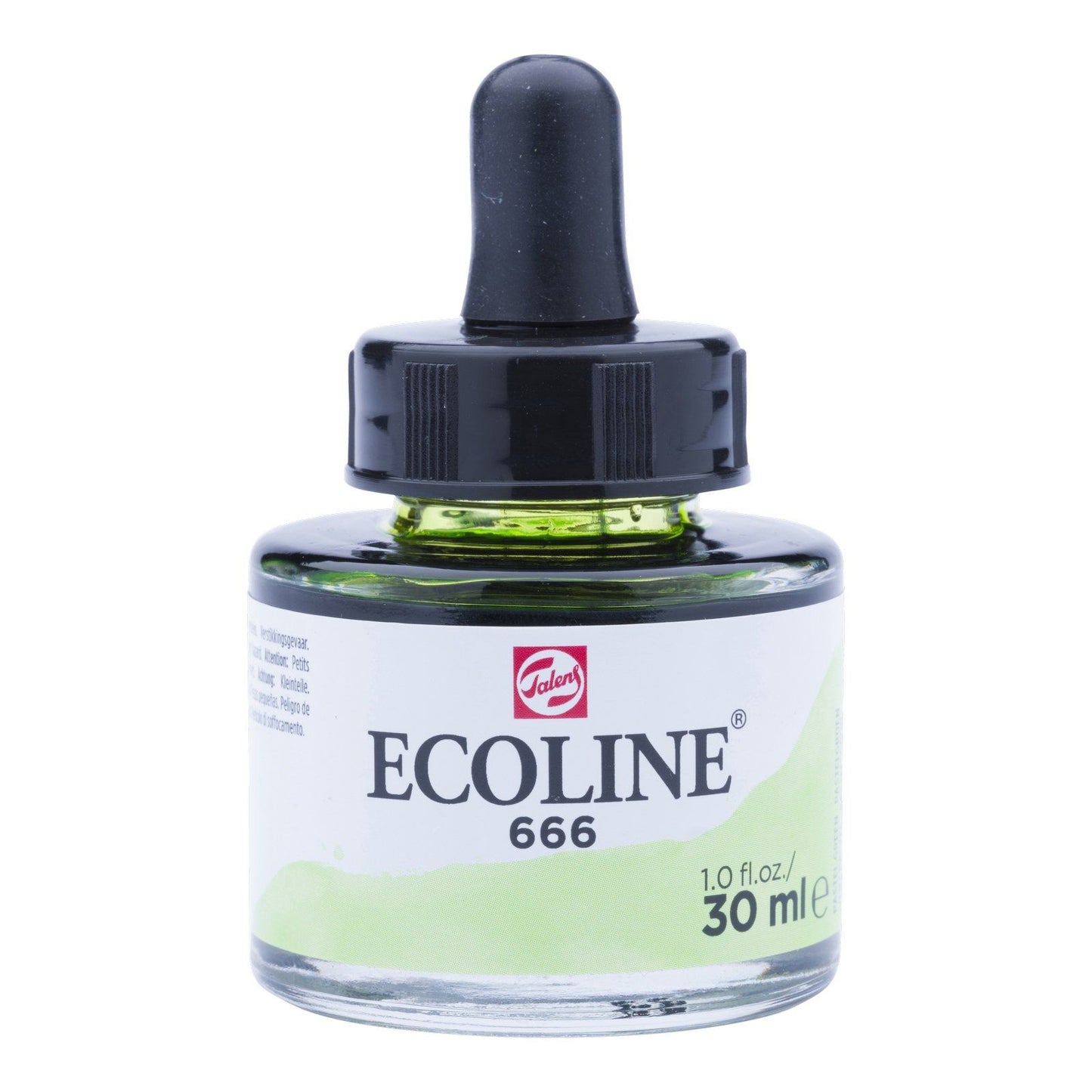 Ecoline • flüssiges Aquarell, Flasche 30 ml, Pastellgrün 666