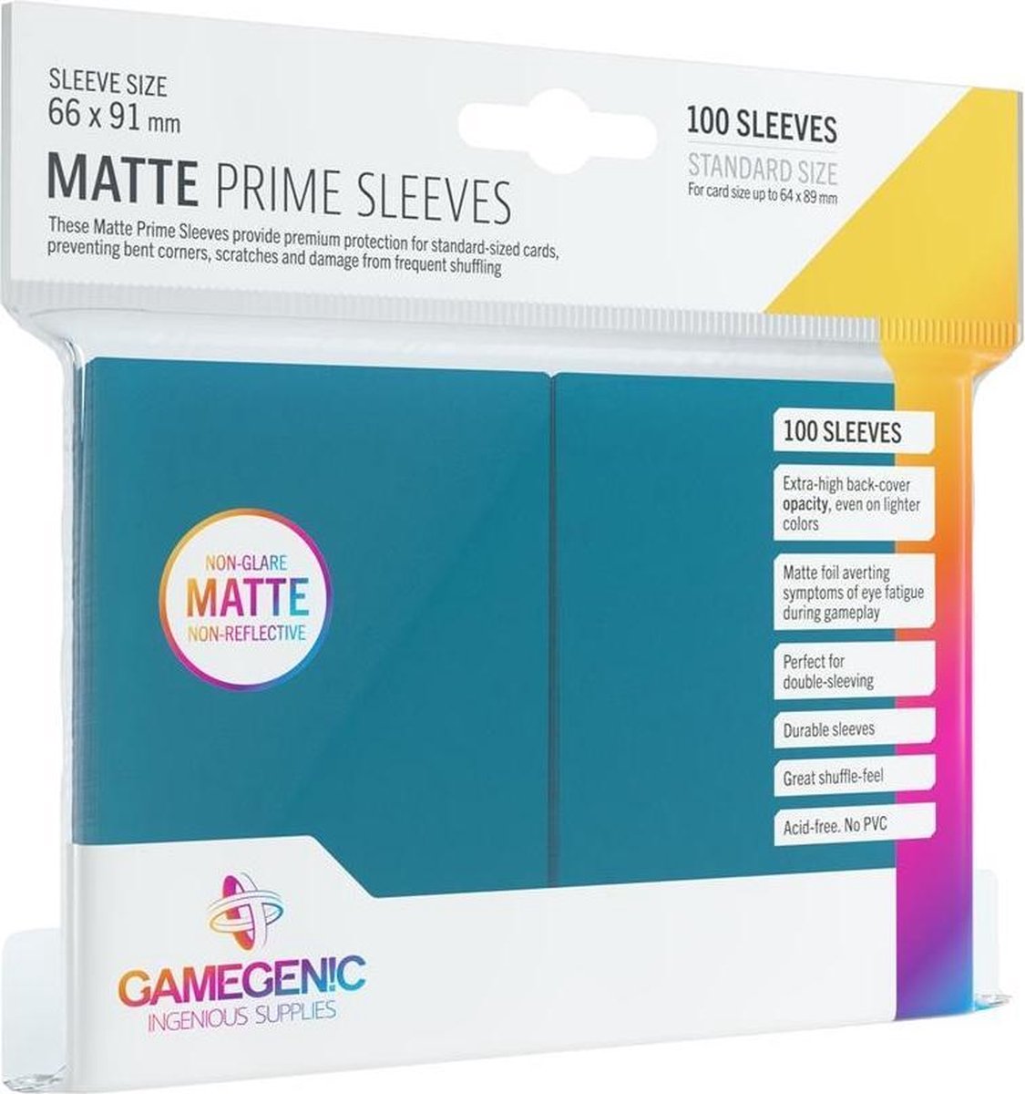 Gamegenic Matte Prime Sleeves blau (100)