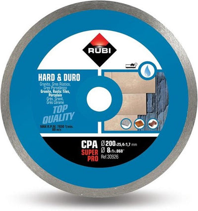 Rubi cpa 200 superpro diamantsägeblatt | 200 x 1,7 x 25,4 mm – 30926