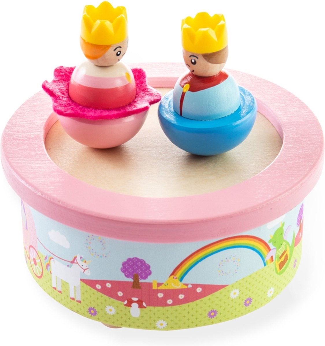 Bigjigs Spieluhr – Prinz Prinzessin – Märchen – 12,3 x 6,3 cm