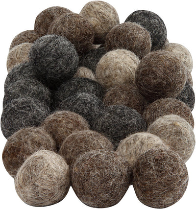 Creativ Company Wollperlen, D 20 mm, natur, 64 Stück 1 Box