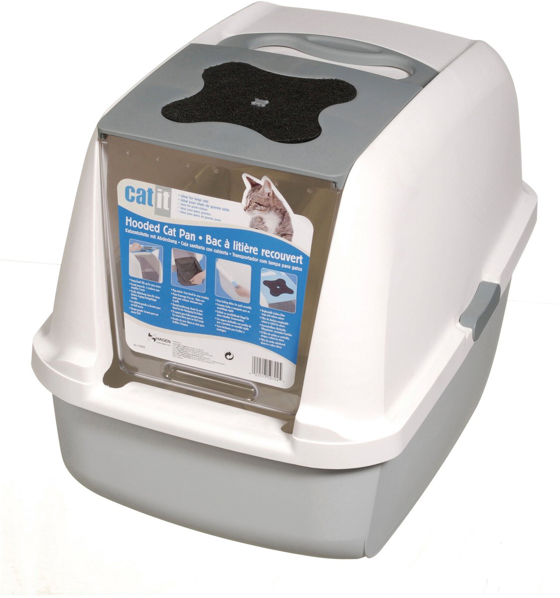 Catit große Katzentoilette – Grau – 55 x 40 x 45 cm