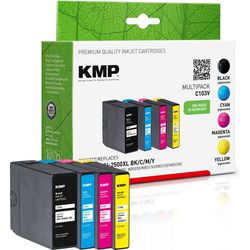 Tintenpatrone KMP Canon PGI-2500XL BK C M Y Multi Schwarz, Cyan, Magenta, Gelb