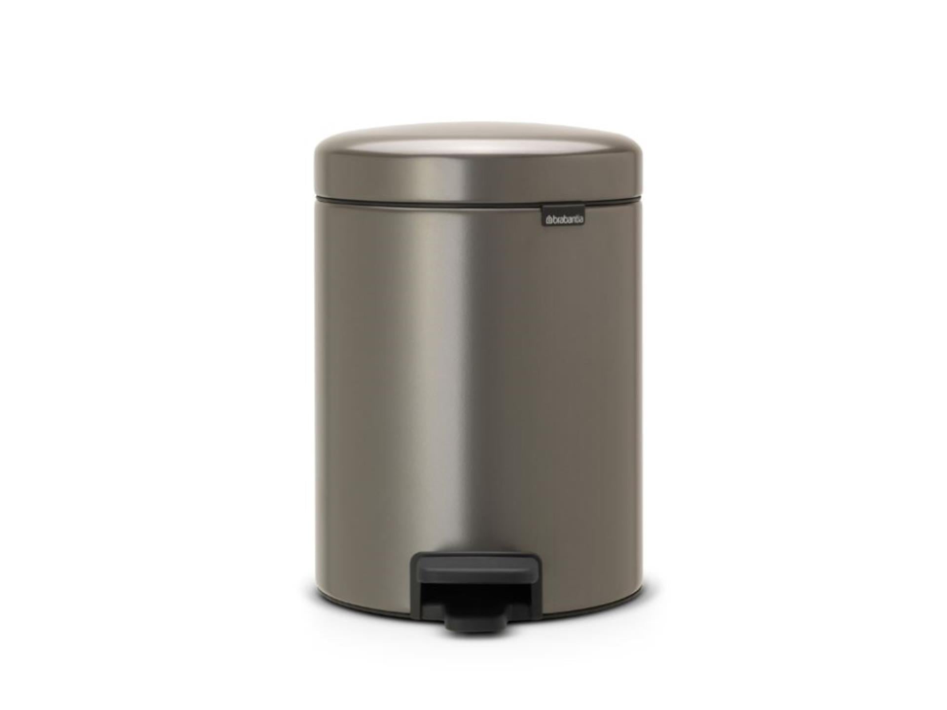 Brabantia Brabantia Newicon Pedal Bin 5L Platinum