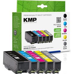Tintenpatrone KMP Epson 33 Schwarz, Fotoschwarz, Cyan, Magenta, Gelb