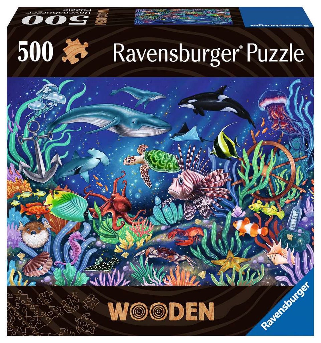 Ravensburger Holzrätsel unter dem Meer, 500st.