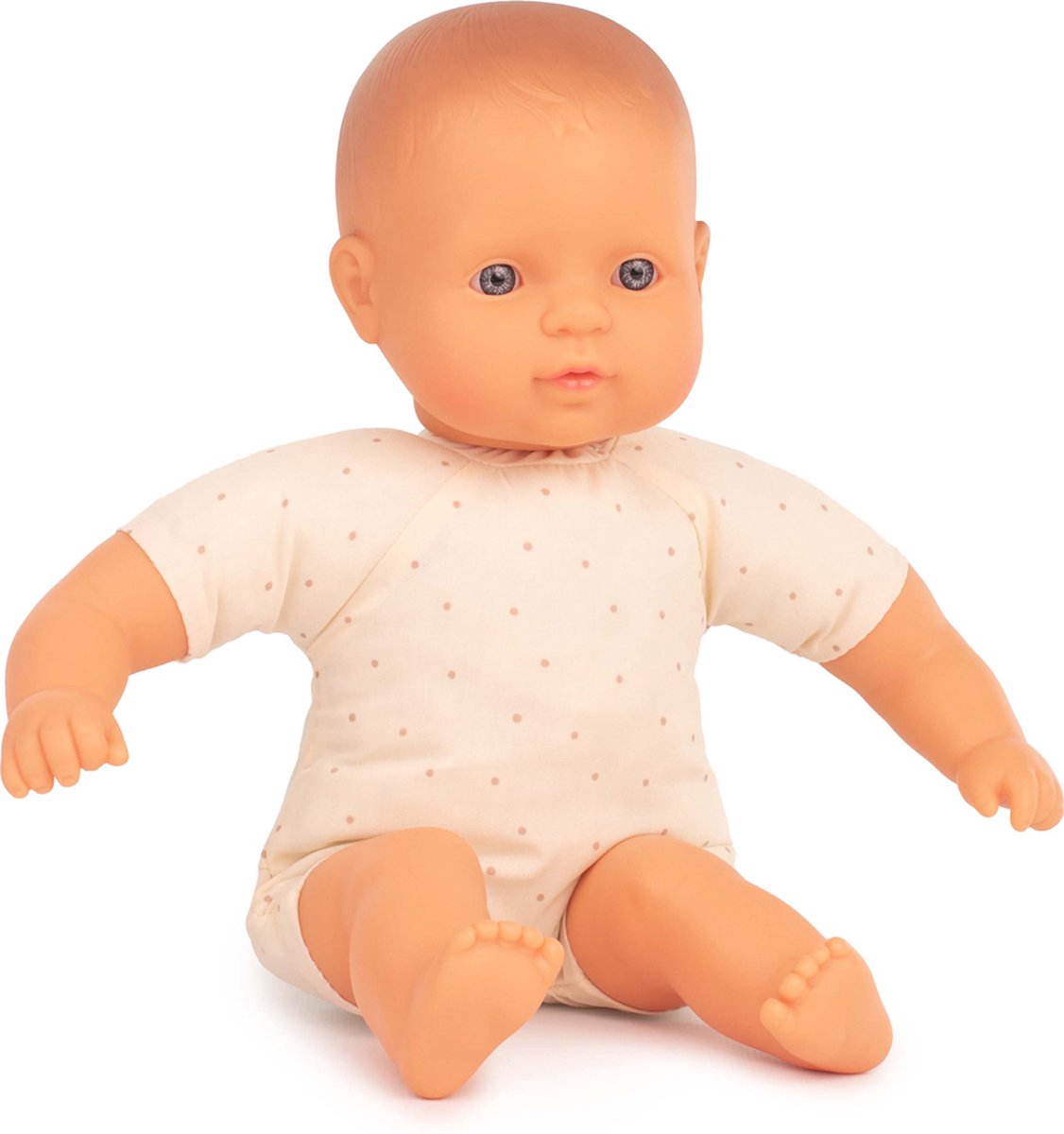 Miniland-Babypuppe mit Stoffkörper – europäisch 32 cm – mit Vanilleduft – wasserfest – 10 Monate