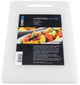 Chef Aid – Kunststoff-Schneidebrett – 31 x 18 cm – rutschfest – doppelseitig – spülmaschinenfest – hygienisches Schneidebrett für Gemüse, Fleisch, Brot – weiß