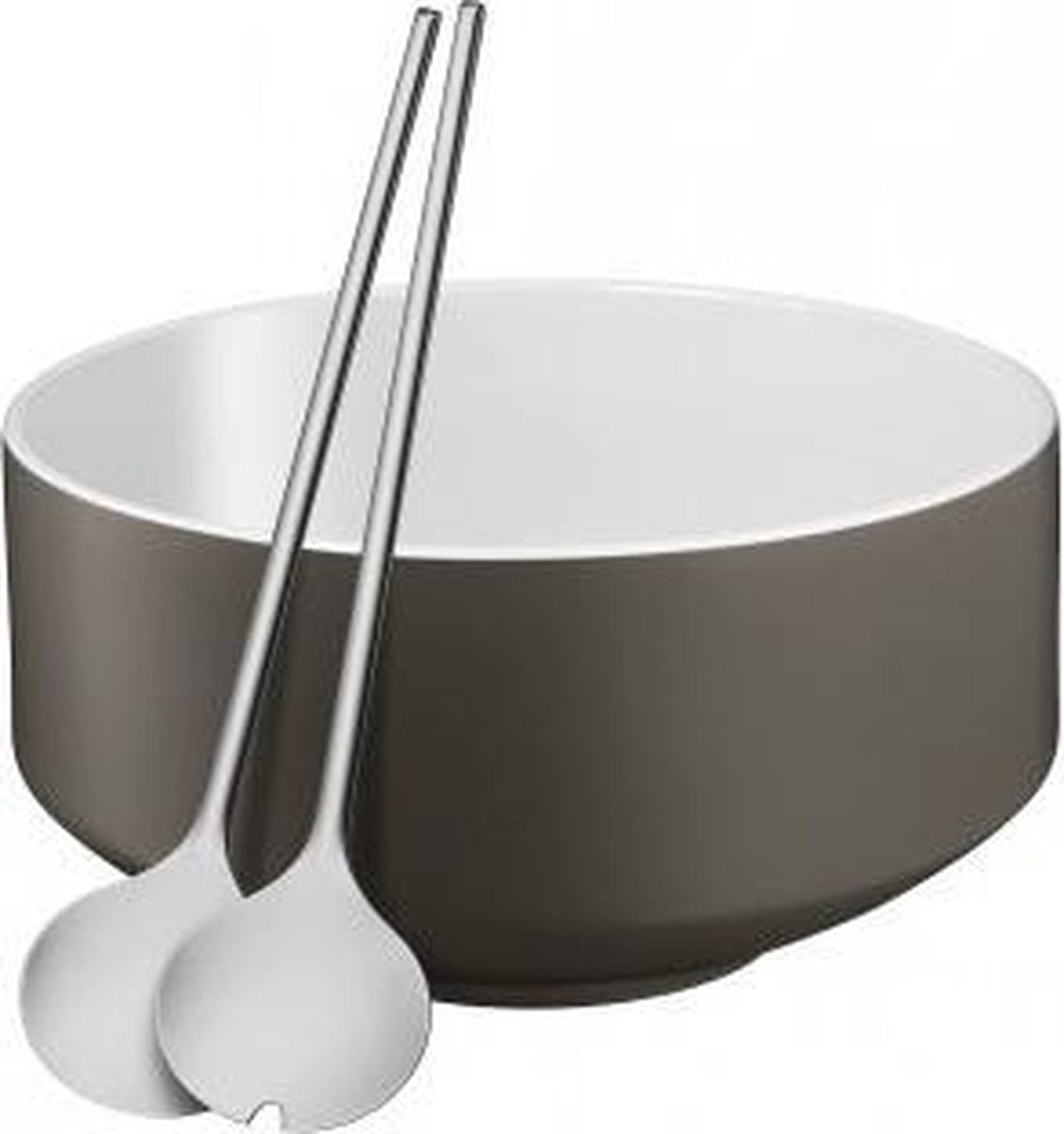 WMF Satin Vigo - Salatschüsseln - 3-teilig - Lavagrau - stilvolles Design - nachhaltiges Material