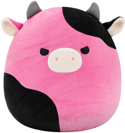 Squishmallows Kuscheltier Plüsch – schwarze und rosa Kuh, 30 cm