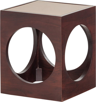 Woood Trax Beistelltisch – Akazienholz – braun – 45 x 37 x 37