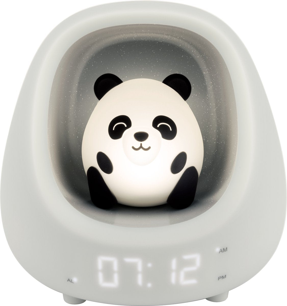 Bigben Hibuddies Hibuddies Nestkids Nachtlampe mit Wecker für Kinder – Boo the Panda