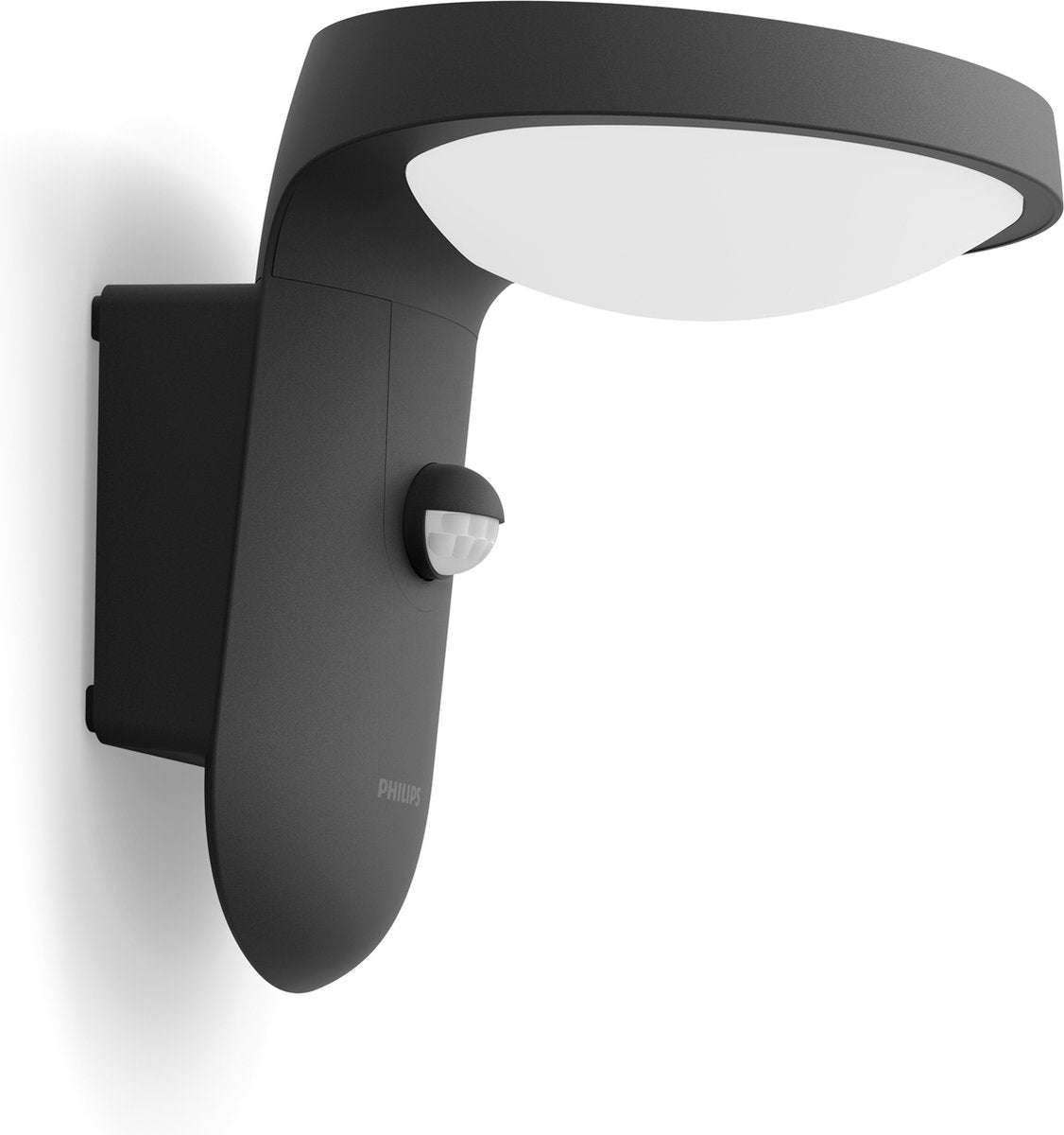 Philips LED Philips Tyla Solar-Außenwandleuchte – Anthrazit – mit Sensor – 1,2 W