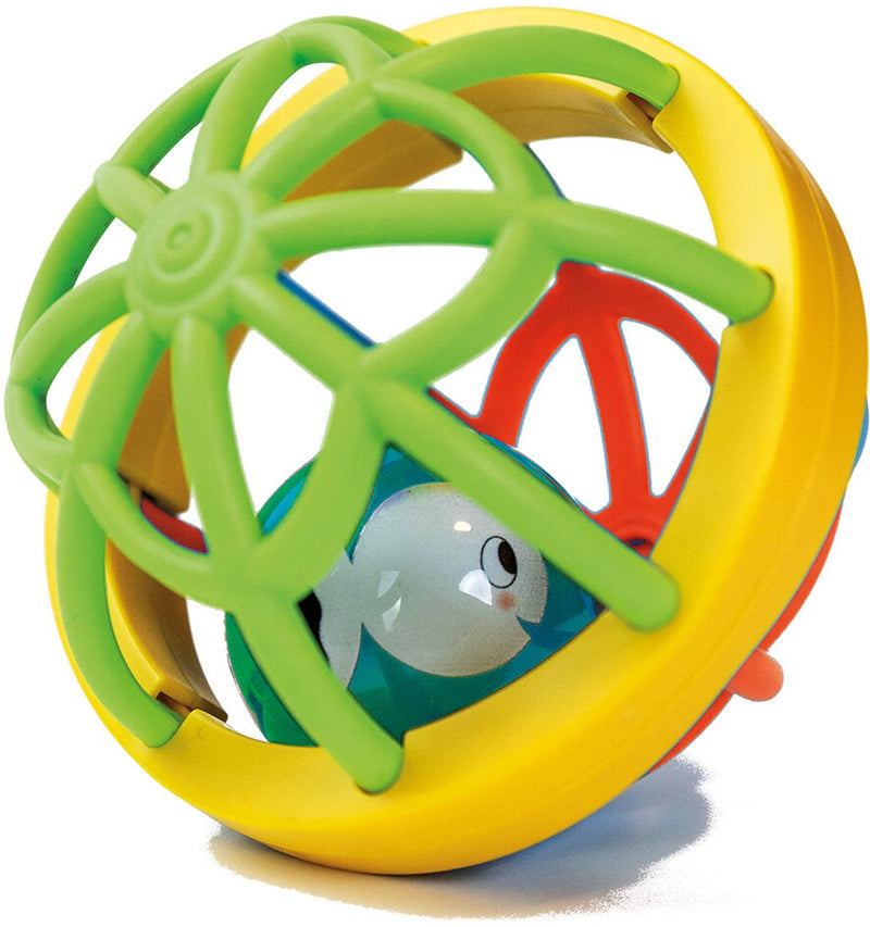 Kleiner sensorischer Ball aus weißem Fisch. 0+