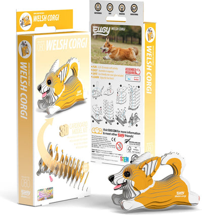 Eugy 3D-Puzzle – Waliser Corgi-Hund – Nutztiere – nachhaltig – alle sammeln – 6 Jahre