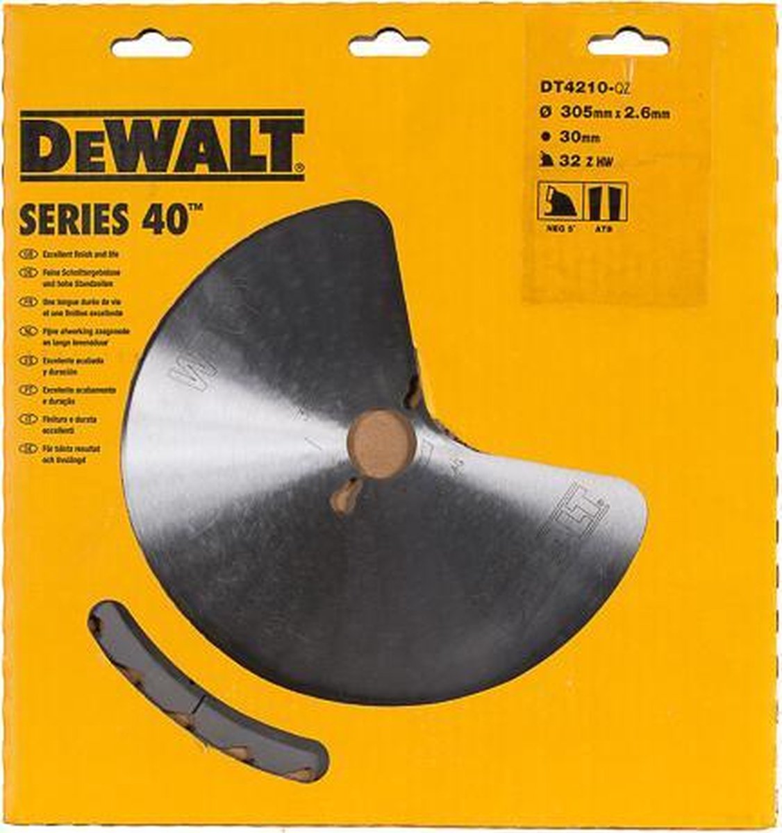 Dewalt Sägeblatt Hartmetall 32 Zähne ATB - ø 305 x 30 mm