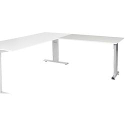 Ausziehtisch Schaffenburg lin-pla126-lra-m25 120x60x65-85cm grau, silber