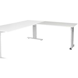 Ausziehtisch Schaffenburg lin-pla126-lra-m25 120x60x65-85cm grau, silber