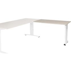 Ausziehtisch Schappenburg lin-pla126-lerw-m25 120x60x65-85cm Lindbergeiche, weiß