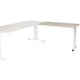 Ausziehtisch Schappenburg lin-pla126-lerw-m25 120x60x65-85cm Lindbergeiche, weiß