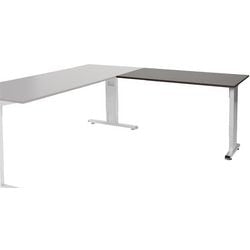 Ausziehtisch Schavenburg lin-pla126-loga-m25 120x60x65-85cm Logan-Eiche, silber