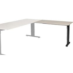Ausziehtisch Schaffenburg lin-pla126-robz-m25 120x60x65-85cm Robson-Eiche, schwarz