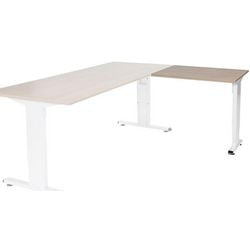 Ausziehtisch Schavenburg lin-pla086-havw-m25 80x60x65-85cm Havanna-Kirsche, weiß