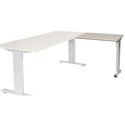 Ausziehtisch Schaffenburg lin-pla086-lera-m25 80x60x65-85cm Lindberg Eiche, Silber