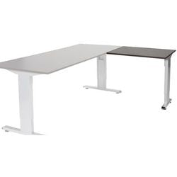 Ausziehtisch Schavenburg lin-pla086-loga-m25 80x60x65-85cm Logan-Eiche, silber