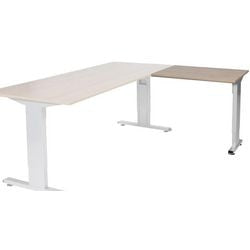 Ausziehtisch Schaffenburg lin-pla086-roba-m25 80x60x65-85cm Robson-Eiche, Silber