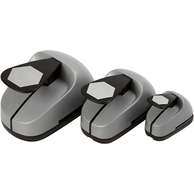 Creativ Company Locher-Set, Sechskant, Maße 25+49+75 mm, 3 Stück 1 Box