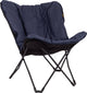 Bo-Camp – Industrial – Butterfly Chair – Himrod – L – Blau