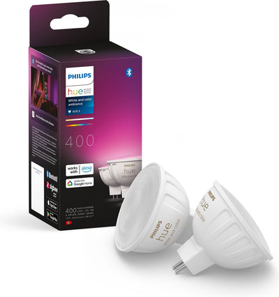 Philips Hue Spot – weißes und farbiges Licht – 2er-Pack – Mr16