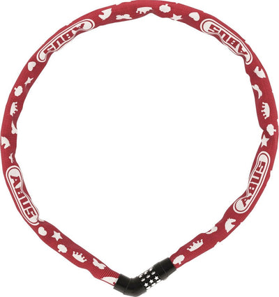 Kettenschloss von Abus Grad 4804C 75 - rot, 4mm - 75 cm - Fahrrad