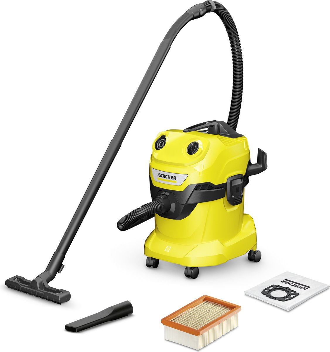 Kärcher wd 4 v-20 5 22 Nass- und Trockensauger – 1000 W – 20 Liter – Flachfilter