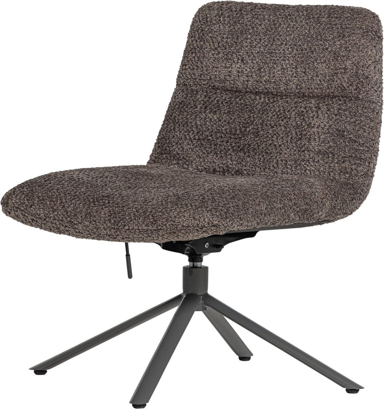 Woood Soren Drehsessel verstellbar – wollig – braun – 82 x 73 x 62