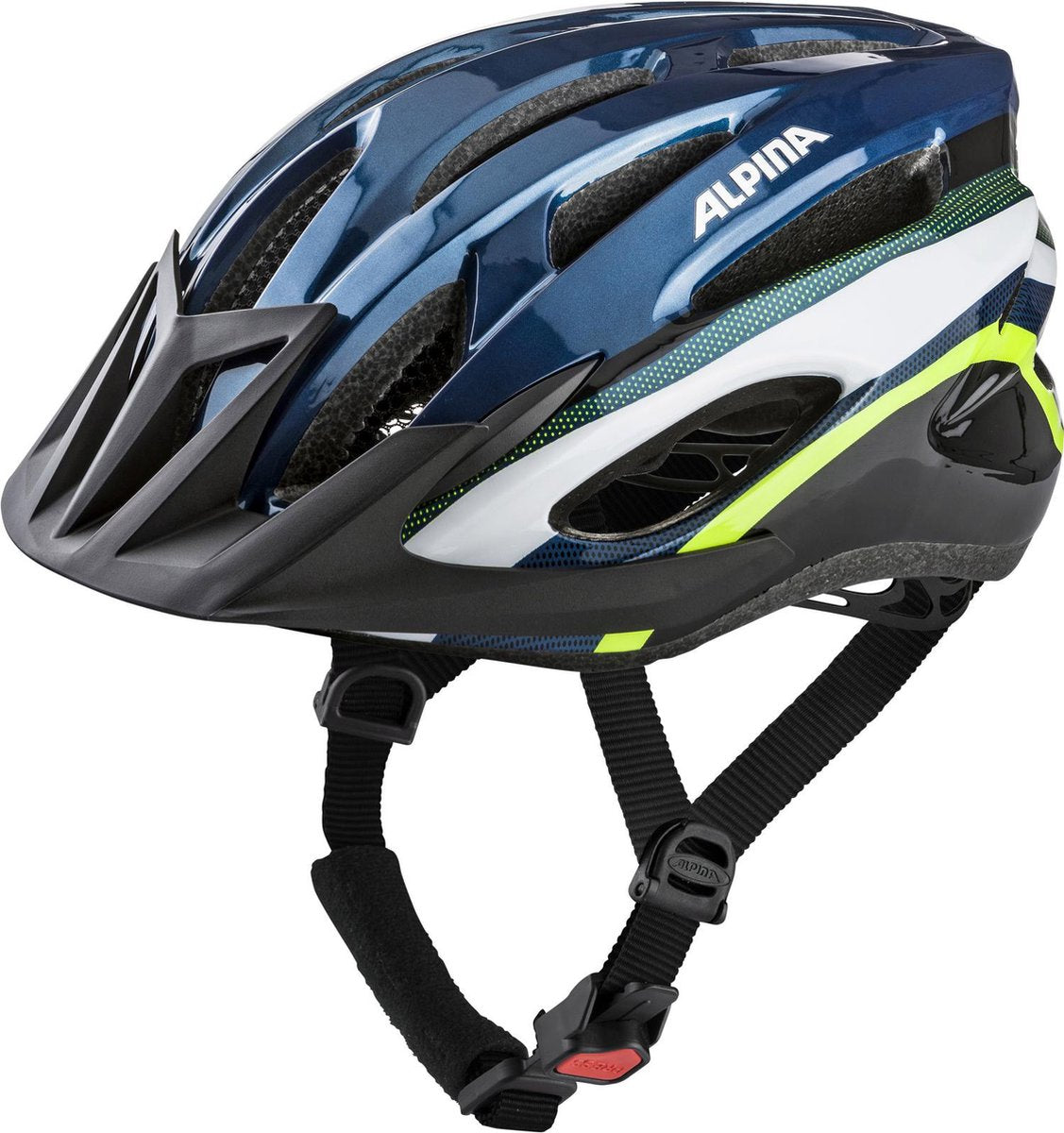 Olympischer Sportbekleidung Sport MTB Helm MTB17 58-61 GLOTL Dark Blue Neon