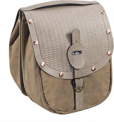 Selle Monte Grappa Doppel -Tasche 16,5L Britisch m Klinknagels grau