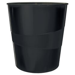 Leitz Recycling-Abfallkorb 15 Liter CO2-neutral 98 % recycelter Kunststoff schwarz 29