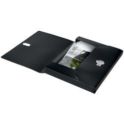 Leitz Recycle-Dokumentenbox A4, CO2-Neutralschwarz, 80 % recycelter Kunststoff