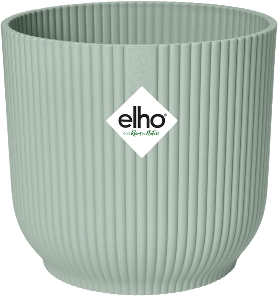 Elho Vibes Fold Round Mini 7 – Blumentopf für den Innenbereich – 100 % recycelter Kunststoff – ø 7,0 x H 6,5 cm – Sorbetgrün