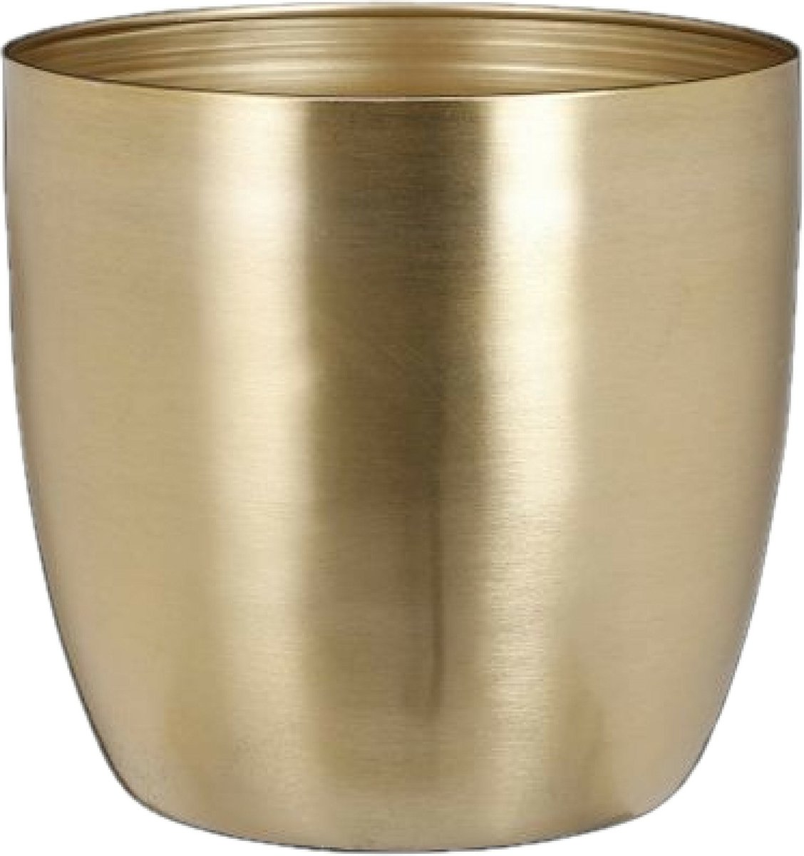 Mica-Dekorations-Pflanztopf – Metall – Gold – D20 x H19 cm – Blumentopf