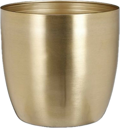 Mica-Dekorations-Pflanztopf – Metall – Gold – D20 x H19 cm – Blumentopf